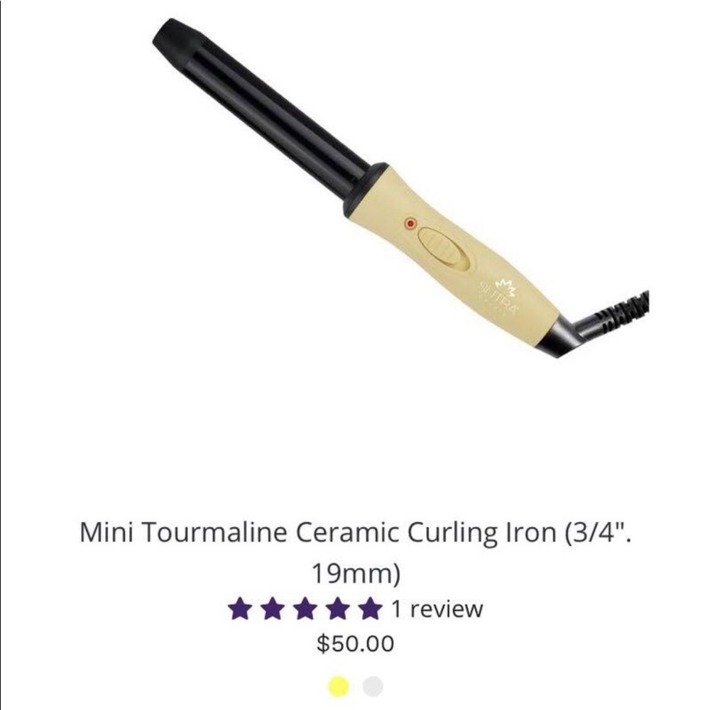 MINI TOURMALINE CERAMIC CURLING IRON